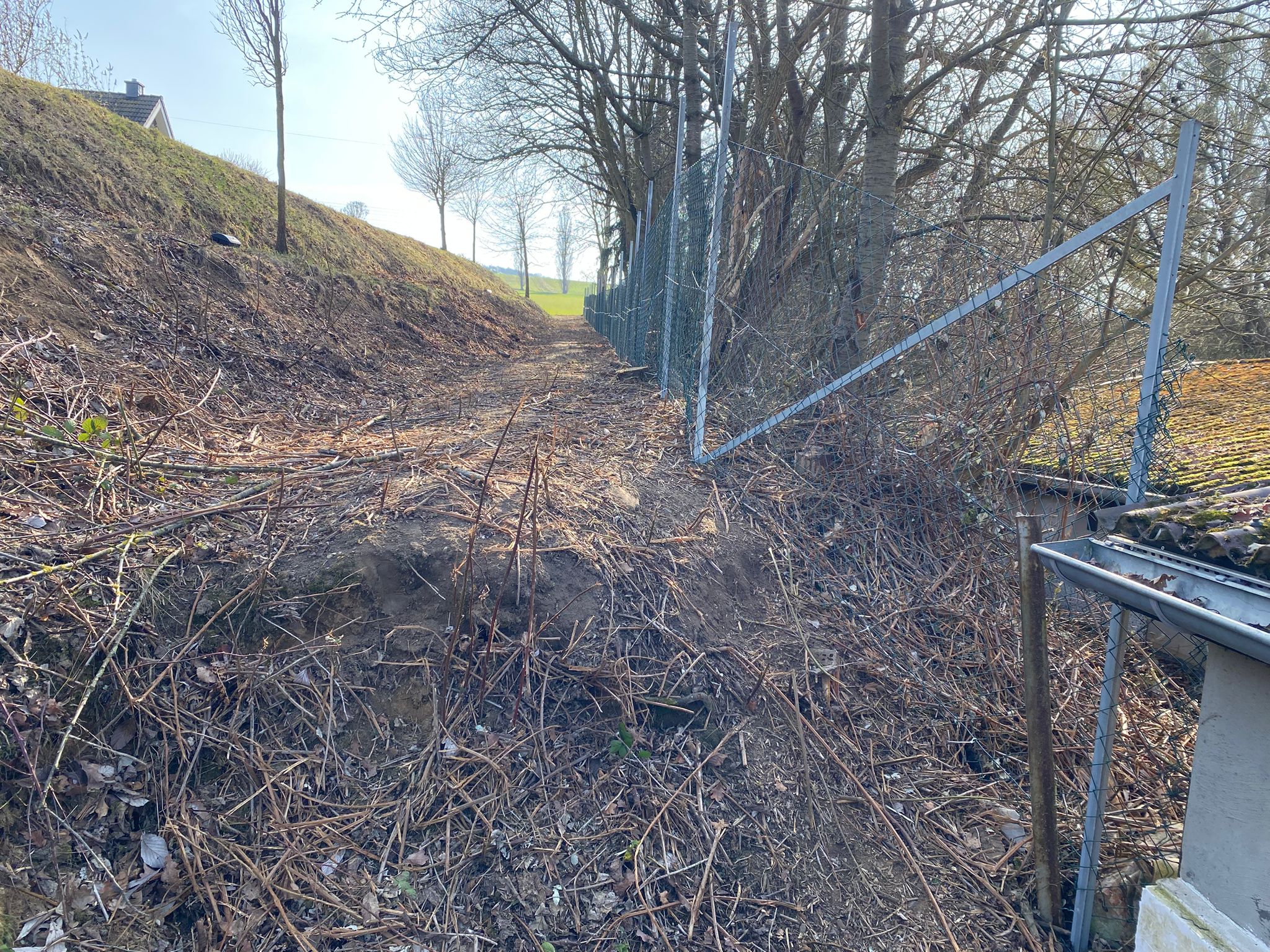 Neuer Zaun für unsere KK-Schießbahn